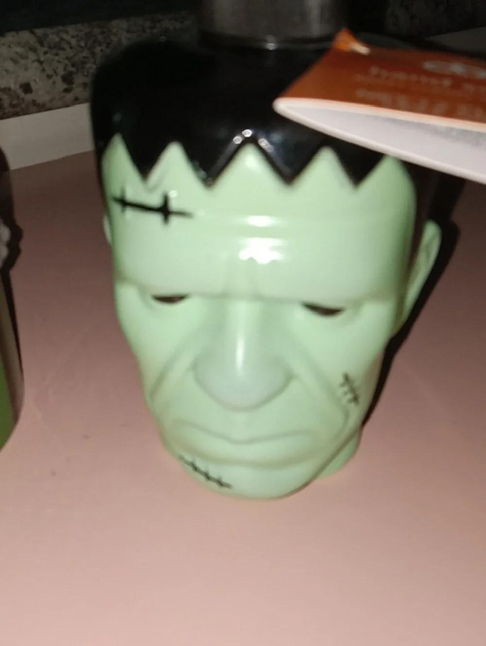 Frankenstein Trinket Jar And Soap Dispener. NEW